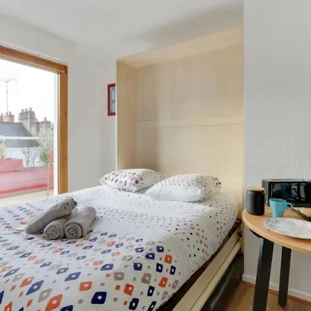 Studio & Terrasse Dans Le Ciel En Centre Ville De * נאנט